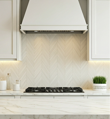 Herringbone Kitchen Backsplash